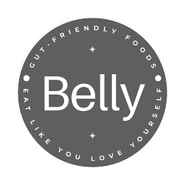 BELLY GUT-FRIENDLY FOODS EAT LIKE YOU LOVE YOURSELF logo