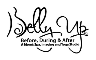 BELLY UP BEFORE, DURING & AFTER A MOM'S SPA, IMAGING AND YOGA STUDIO logo