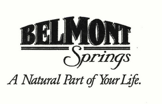 BELMONT SPRINGS A NATURAL PART OF YOUR LIFE. logo