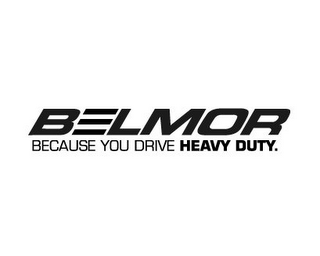 BELMOR BECAUSE YOU DRIVE HEAVY DUTY. logo