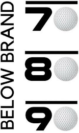 BELOW BRAND 7 8 9 logo