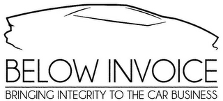 BELOW INVOICE BRINGING INTEGRITY TO THE CAR BUSINESS logo