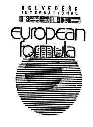 BELVEDERE INTERNATIONAL EUROPEAN FORMULA logo