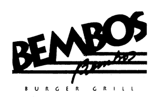 BEMBOS BEMBOS BURGER GRILL logo