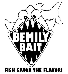 BEMILY BAIT FISH SAVOR THE FLAVOR! logo