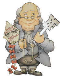 BEN FRANKLIN WELCOMES YOU TO THE 21ST CENTURY logo
