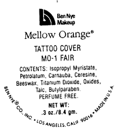 BEN NYE MAKEUP MELLOW ORANGE TATTO COVER MO-1 FAIR logo