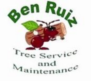 BEN RUIZ, TREE SERVICE AND MAINTENANCE logo