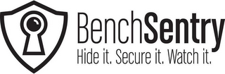 BENCHSENTRY HIDE IT. SECURE IT. WATCH IT. logo