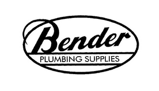 BENDER PLUMBING SUPPLIES logo