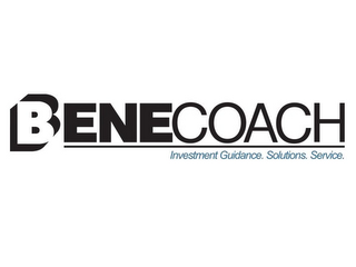 BENECOACH INVESTMENT GUIDANCE. SOLUTIONS. SERVICES. logo