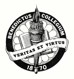 BENEDICTUS COLLEGIUM VERITAS ET VIRTUS 1870 logo