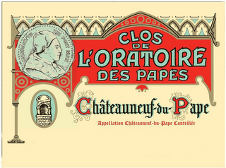 BENEDICTUS XIII PONT MAX CLOS DE L'ORATOIRE DES PAPES CHÂTEAUNEUF-DU-PAPE APPELLATION CHÂTEAUNEUF-DU-PAPE CONTRÔLÉE logo