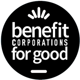 BENEFIT CORPORATIONS FOR GOOD logo