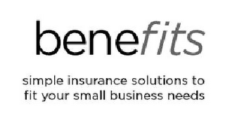 BENEFITS SIMPLE INSURANCE SOLUTIONS TO FIT YOUR SMALL BUSINESS NEEDS logo