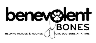 BENEVOLENT BONES HELPING HEROES & HOUNDS ONE DOG BONE AT A TIME logo