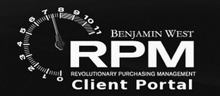 BENJAMIN WEST RPM REVOLUTIONARY PURCHASING MANAGEMENT AND CLIENT PORTAL logo