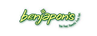 BENJAPON'S THAI FOOD. FLAVORFUL. FRESH. FAST. logo