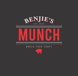 BENJIE'S EST. 2014 MUNCH WORLD FOOD CRAFT logo