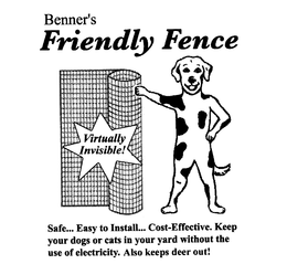 BENNER'S FRIENDLY FENCE logo