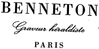 BENNETON GRAVEUR HERALDISTE PARIS logo