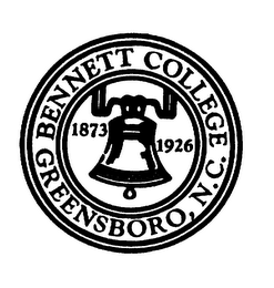 BENNETT COLLEGE GREENSBORO, N.C. 1873 1926 logo