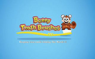 BENNY TOOTHBRUSHES KEEPING YOUR SMILE HELPING THE WORLD!!! logo