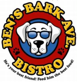 BEN'S BARK AVE. BISTRO HE'S YOUR BEST FRIEND! FEED HIM THE BEST FOOD! logo