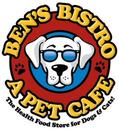 BEN'S BISTRO A PET CAFE THE HEALTH FOOD STORE FOR DOGS & CATS! logo