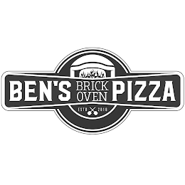BEN'S BRICK OVEN PIZZA ESTD 2016 logo