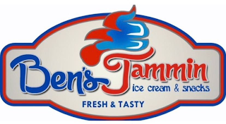 BEN'S JAMMIN ICE CREAM & SNACKS FRESH & TASTY logo