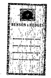 BENSON & HEDGES 100'S PARK AVENUE NEW YORK logo