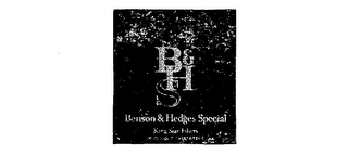 BENSON & HEDGES SPECIAL  B &  HS KING SIZE FILTERS 20 CLASS A CIGARETTES logo