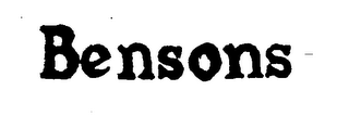 BENSONS logo