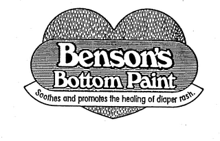 BENSON'S BOTTOM PAINT SOOTHES AND PROMOTES THE HEALING OF DIAPER RASH. logo