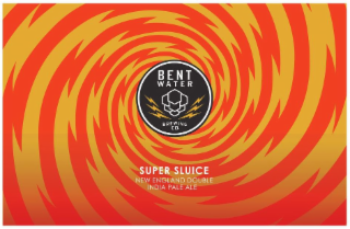 BENT WATER BREWING CO. SUPER SLUICE NEW ENGLAND DOUBLE INDIA PALE ALE logo