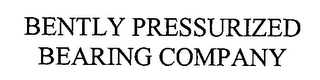 BENTLY PRESSURIZED BEARING COMPANY logo