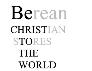 BEREAN CHRISTIAN STORES THE WORLD logo