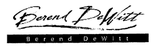 BEREND DEWITT BEREND DEWITT logo