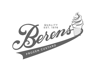 BERENS FROZEN CUSTARD QUALITY EST. 1976 logo