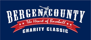 BERGEN COUNTY CHARITY CLASSIC " THE HEART OF BASEBALL" logo