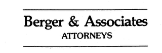 BERGER & ASSOCIATES ATTORNEYS logo