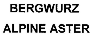 BERGWURZ ALPINE ASTER logo