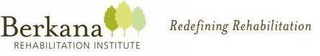 BERKANA REHABILITATION INSTITUTE REDEFINING REHABILITATION logo