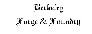 BERKELEY FORGE & FOUNDRY logo