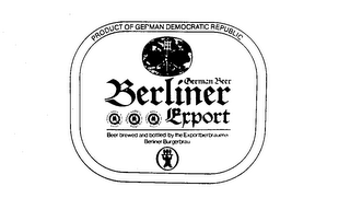 BERLINER EXPORT GERMAN BEER logo