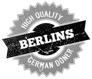 BERLINS HIGH QUALITY GERMAN DÖNER EST. 1970 logo