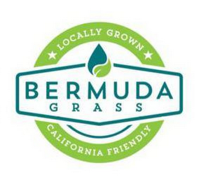 BERMUDA GRASS LOCALLY GROWN CALIFORNIA FRIENDLY logo