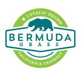 BERMUDA GRASS LOCALLY GROWN CALIFORNIA FRIENDLY logo