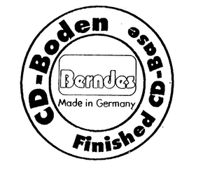 BERNDES CD-BODEN FINISHED CD-BASE MADE IN GERMANY logo